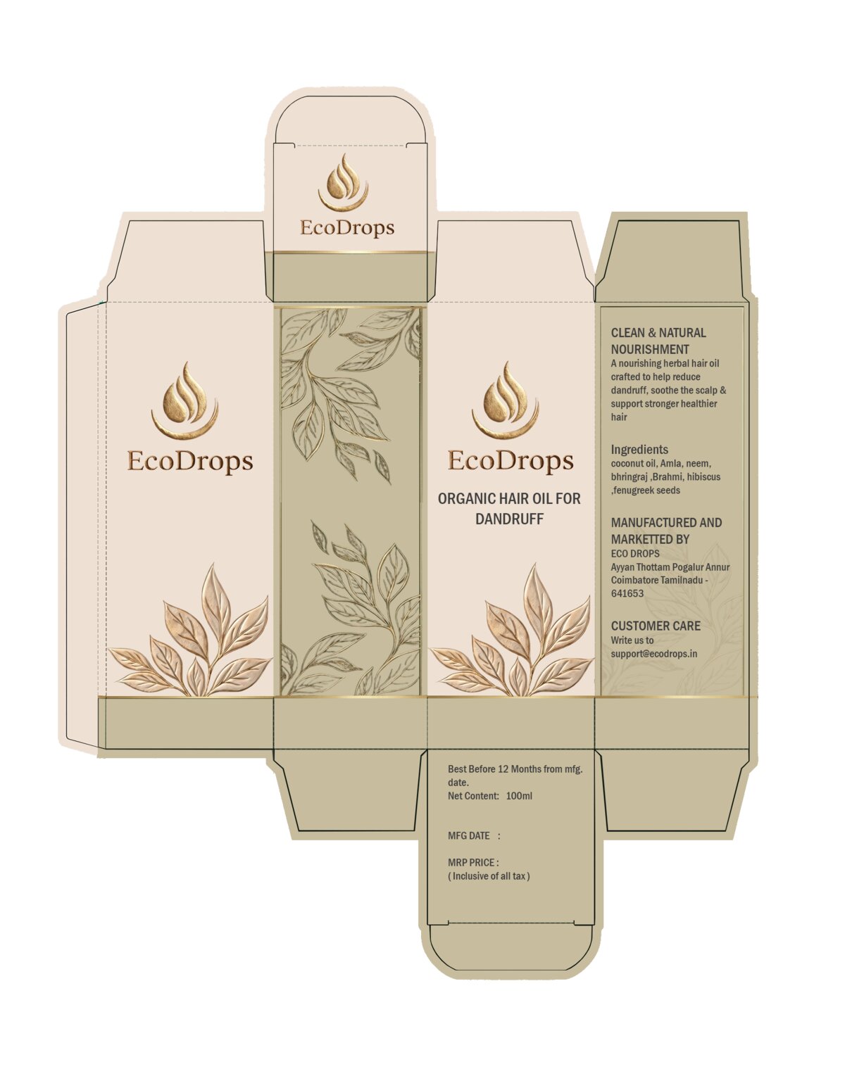 EcoDrops Organic Anti-Dandruff Hair Oil — view 5